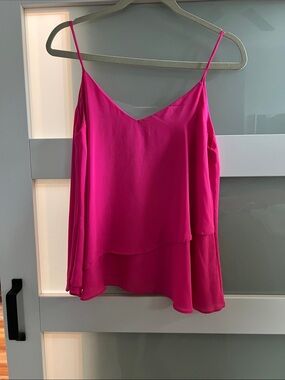 Layered Fuchsia Spaghetti-Strap Cami